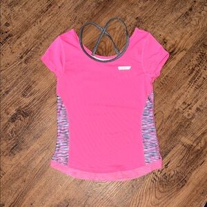 Girl’s Active Short Sleeve Top - Hot Pink